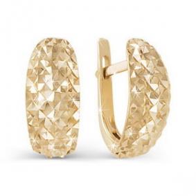 Золотые серьги КЮЗ Del'ta D220023 D220023 фото