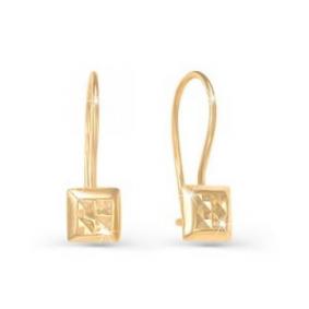 Золотые серьги КЮЗ Del'ta D220158 D220158 фото