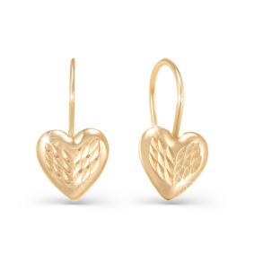 Золотые серьги КЮЗ Del'ta D220160 D220160 фото