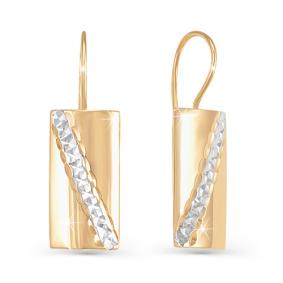 Золотые серьги КЮЗ Del'ta D220161 D220161 фото