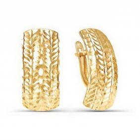 Золотые серьги КЮЗ Del'ta D220240 D220240 фото