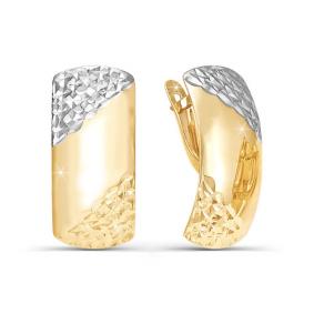 Золотые серьги КЮЗ Del'ta D220243 D220243 фото