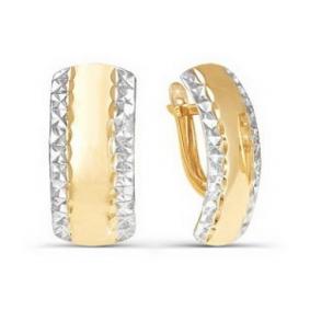 Золотые серьги КЮЗ Del'ta D220245 D220245 фото