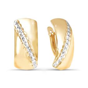 Золотые серьги КЮЗ Del'ta D220251 D220251 фото