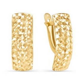 Золотые серьги КЮЗ Del'ta D220252 D220252 фото