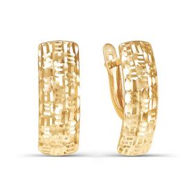 Золотые серьги КЮЗ Del'ta D220253 D220253 фото