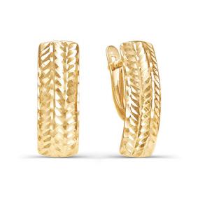 Золотые серьги КЮЗ Del'ta D220254 D220254 фото