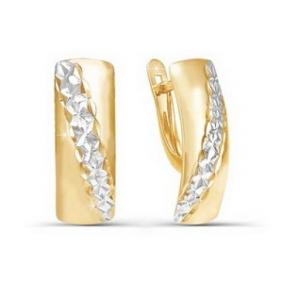 Золотые серьги КЮЗ Del'ta D220256 D220256 фото