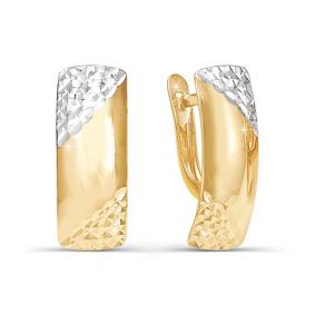 Золотые серьги КЮЗ Del'ta D220257 D220257 фото