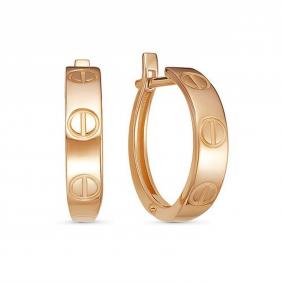 Золотые серьги КЮЗ Del'ta D2202599 D2202599 фото