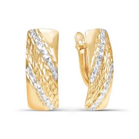 Золотые серьги КЮЗ Del'ta D220263 D220263 фото