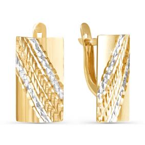 Золотые серьги КЮЗ Del'ta D220277 D220277 фото