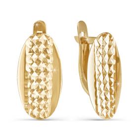 Золотые серьги КЮЗ Del'ta D220284 D220284 фото