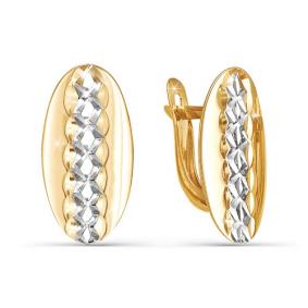 Золотые серьги КЮЗ Del'ta D220300 D220300 фото