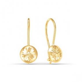 Золотые серьги КЮЗ Del'ta D220301 D220301 фото