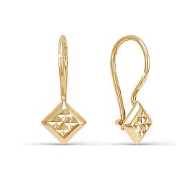 Золотые серьги КЮЗ Del'ta D220302 D220302 фото