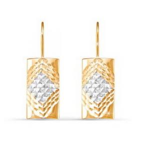 Золотые серьги КЮЗ Del'ta D220317 D220317 фото