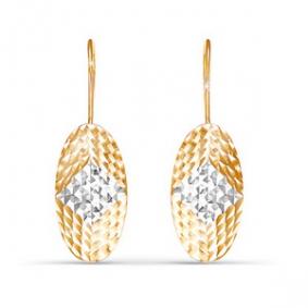 Золотые серьги КЮЗ Del'ta D220318 D220318 фото