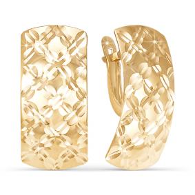 Золотые серьги КЮЗ Del'ta D220351 D220351 фото