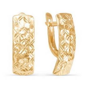 Золотые серьги КЮЗ Del'ta D220355 D220355 фото