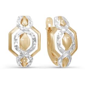 Золотые серьги КЮЗ Del'ta D220517 D220517 фото