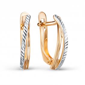 Золотые серьги КЮЗ Del'ta D2205242 D2205242 фото