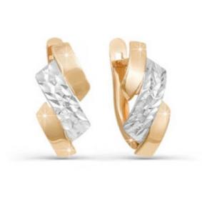 Золотые серьги КЮЗ Del'ta D220541 D220541 фото