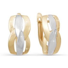 Золотые серьги КЮЗ Del'ta D220544 D220544 фото