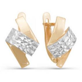 Золотые серьги КЮЗ Del'ta D220545 D220545 фото