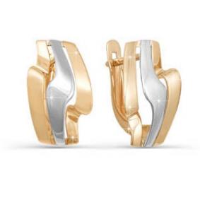 Золотые серьги КЮЗ Del'ta D220551 D220551 фото