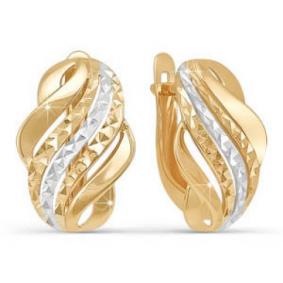 Золотые серьги КЮЗ Del'ta D220577 D220577 фото