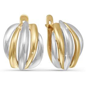 Золотые серьги КЮЗ Del'ta D220631 D220631 фото