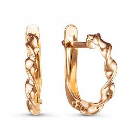 Золотые серьги КЮЗ Del'ta D2206666 D2206666 фото