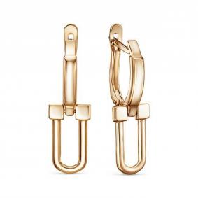 Золотые серьги КЮЗ Del'ta D2206848 D2206848 фото