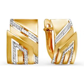 Золотые серьги КЮЗ Del'ta D220692 D220692 фото