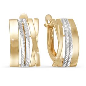 Золотые серьги КЮЗ Del'ta D220701 D220701 фото