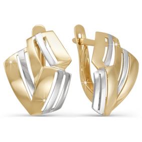 Золотые серьги КЮЗ Del'ta D220719 D220719 фото