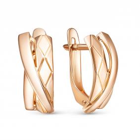 Золотые серьги КЮЗ Del'ta D2207209 D2207209 фото