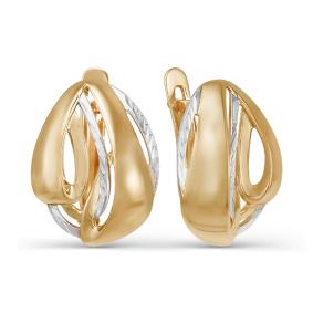 Золотые серьги КЮЗ Del'ta D220731 D220731 фото