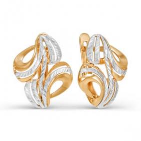 Золотые серьги КЮЗ Del'ta D220738 D220738 фото