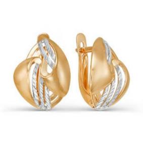 Золотые серьги КЮЗ Del'ta D220739 D220739 фото