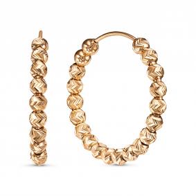 Золотые серьги КЮЗ Del'ta D2208061 D2208061 фото