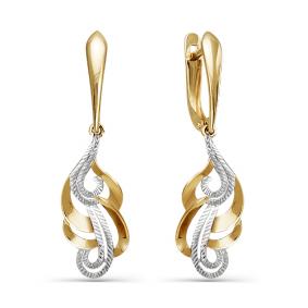 Золотые серьги КЮЗ Del'ta D220809 D220809 фото