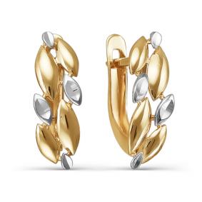 Золотые серьги КЮЗ Del'ta D220821 D220821 фото