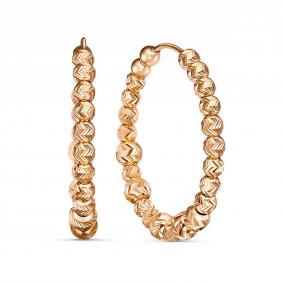 Золотые серьги КЮЗ Del'ta D2208232 D2208232 фото