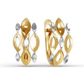 Золотые серьги КЮЗ Del'ta D220831 D220831 фото