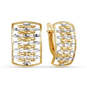 Золотые серьги КЮЗ Del'ta D220837 D220837 фото