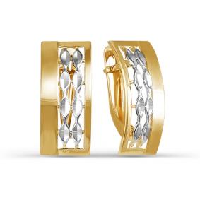 Золотые серьги КЮЗ Del'ta D220842 D220842 фото