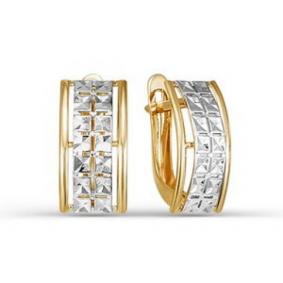 Золотые серьги КЮЗ Del'ta D220852 D220852 фото