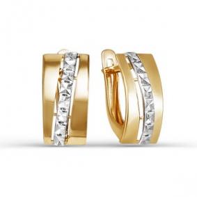 Золотые серьги КЮЗ Del'ta D220872 D220872 фото